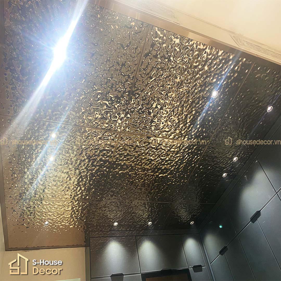 Inox sóng đen tại công trình của khách hàng ở PHÁP VÂN