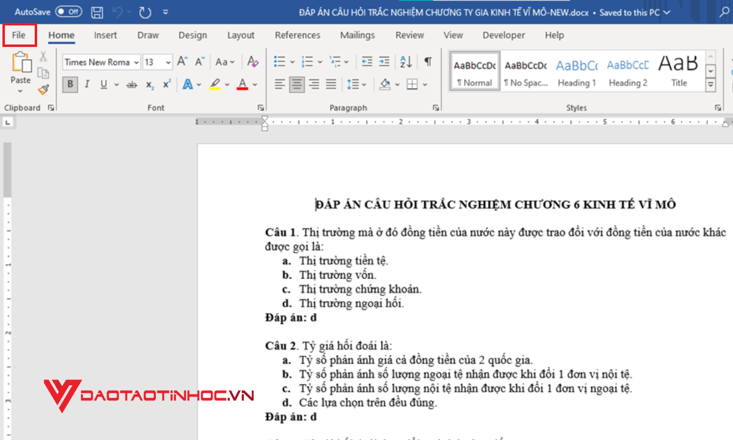 Cách chuyển Word sang Powerpoint từ phiên bản 2013, 2016, 2019 - Bước 1