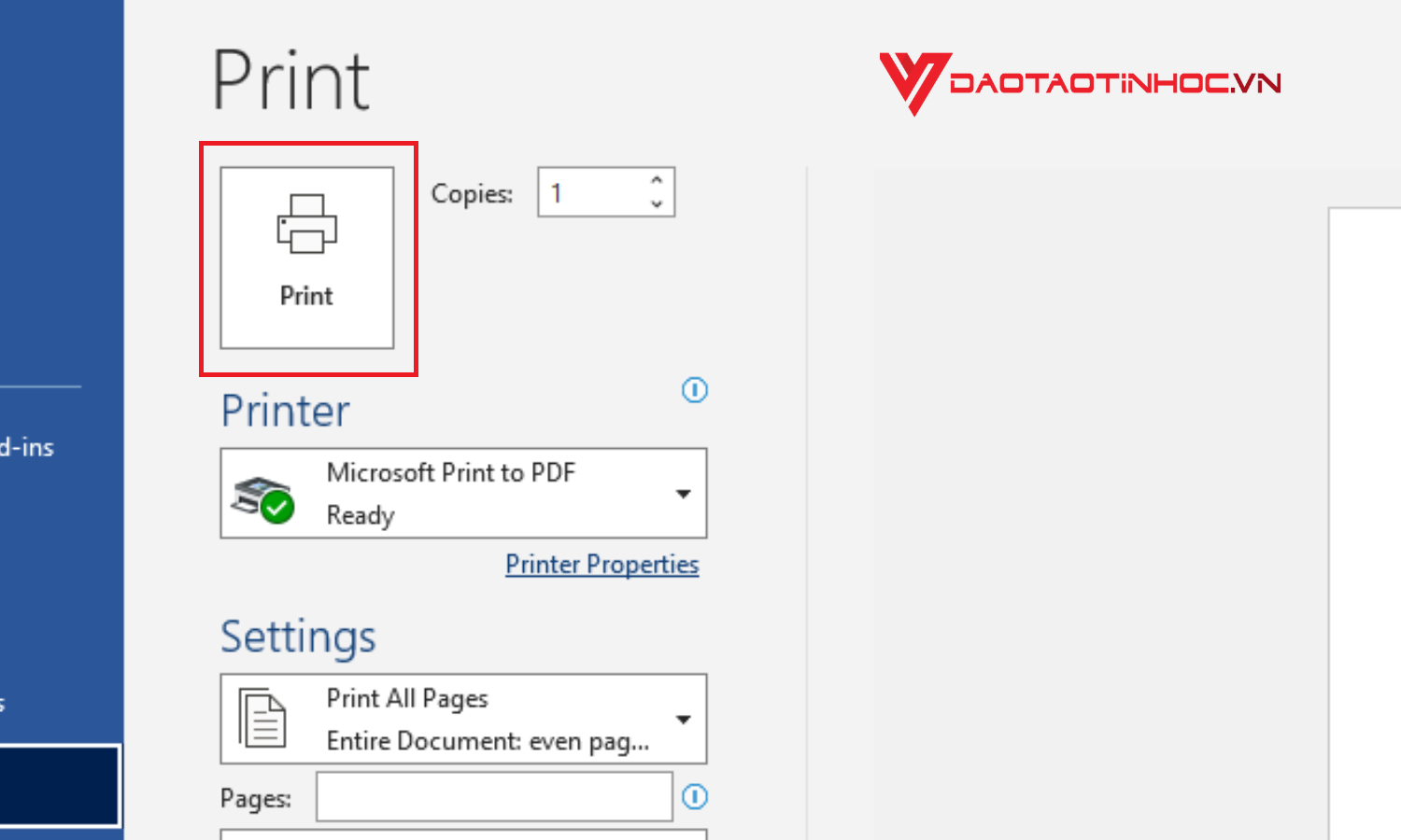 Cách in 2 mặt trong Word tự động - Bước 4