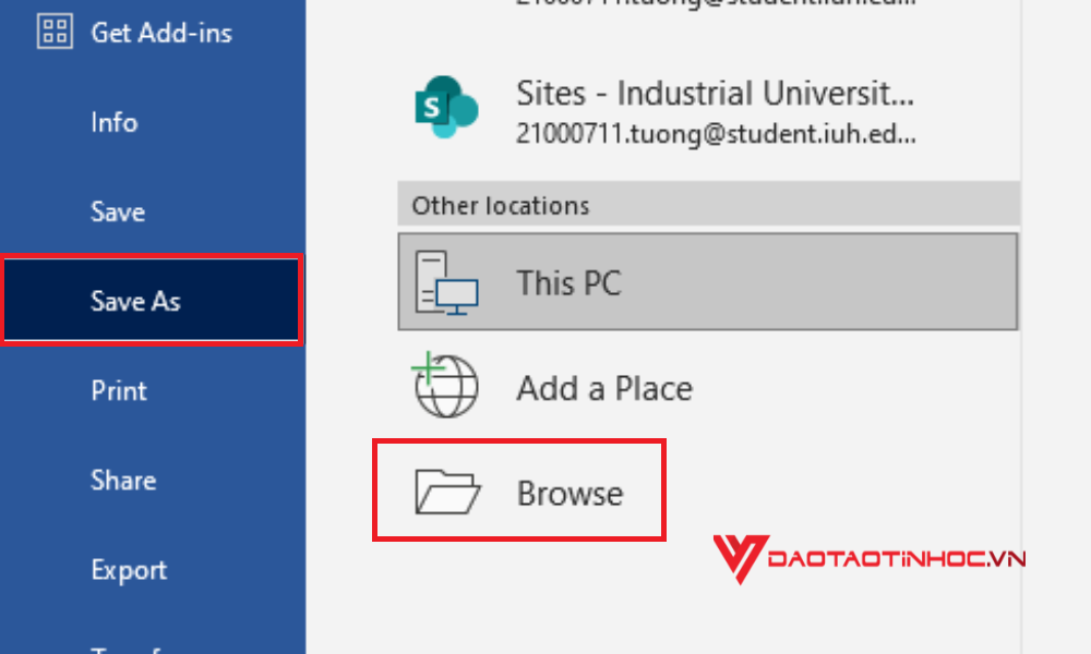 Cách chuyển file Word sang Excel bằng Plain Text - Bước 2