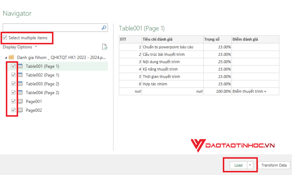 Chuyển file PDF sang Excel trực tiếp - Bước 4