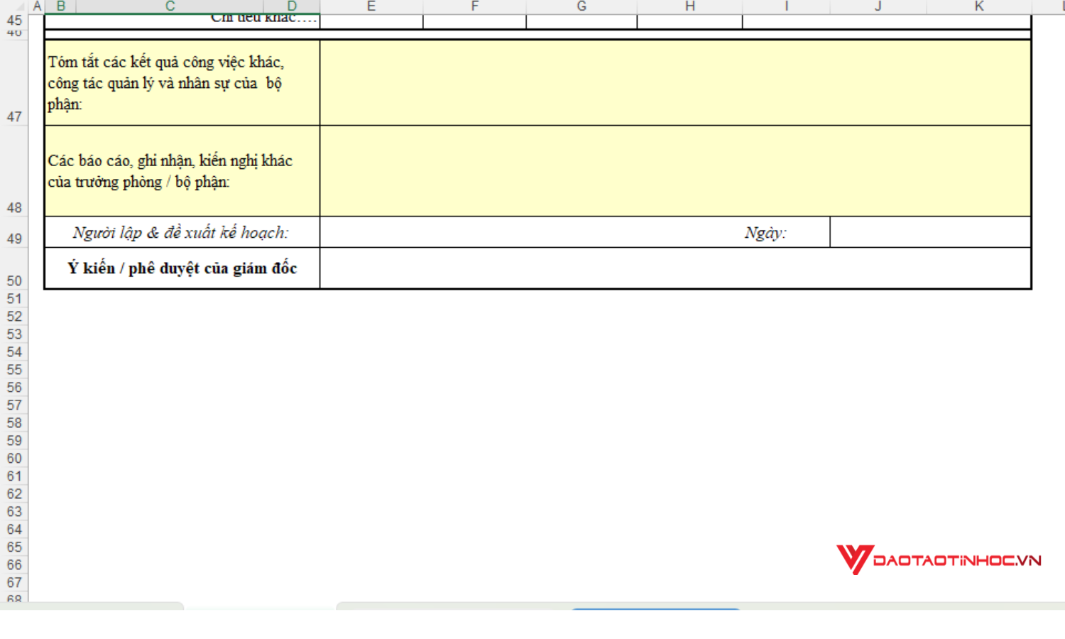Mẫu báo cáo bán hàng hàng tháng (3/3)