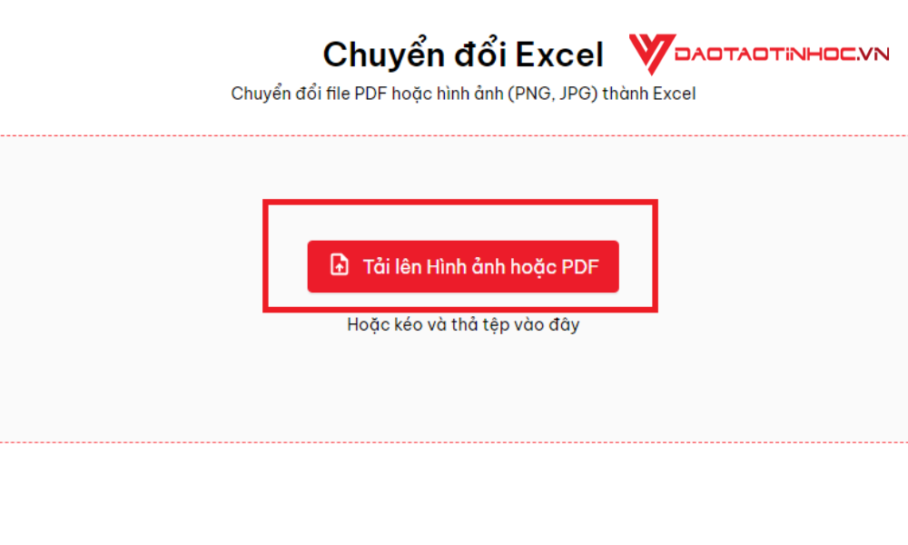 Chuyển file ảnh sang excel miễn phí - FastDoc Bước 3