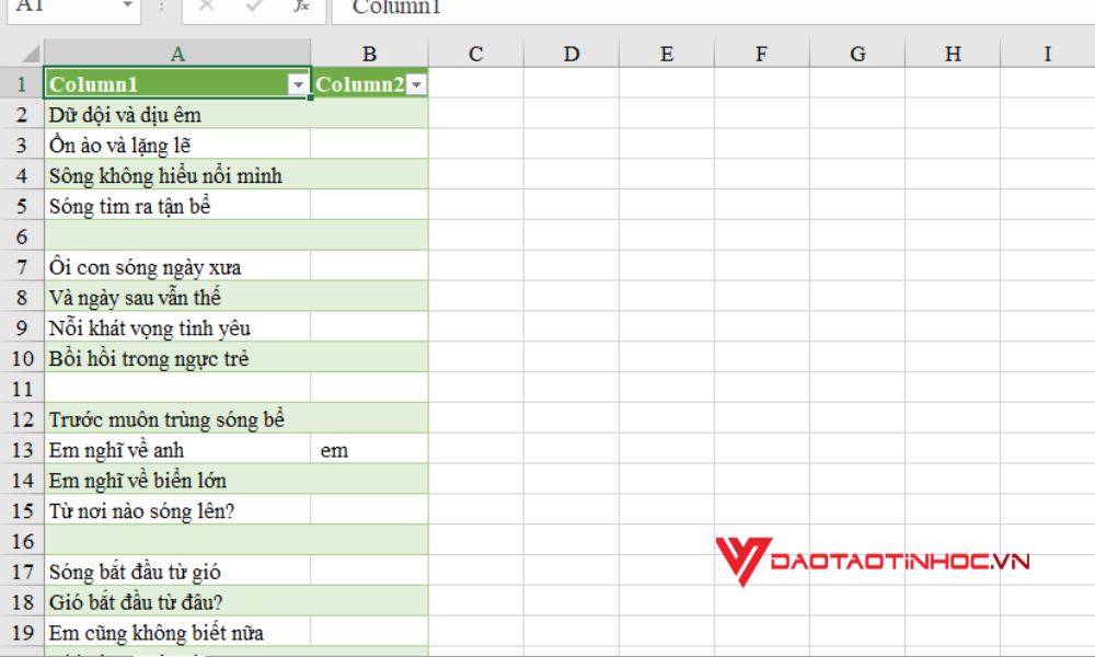 Cách chuyển file Word sang Excel bằng Plain Text - Bước 8