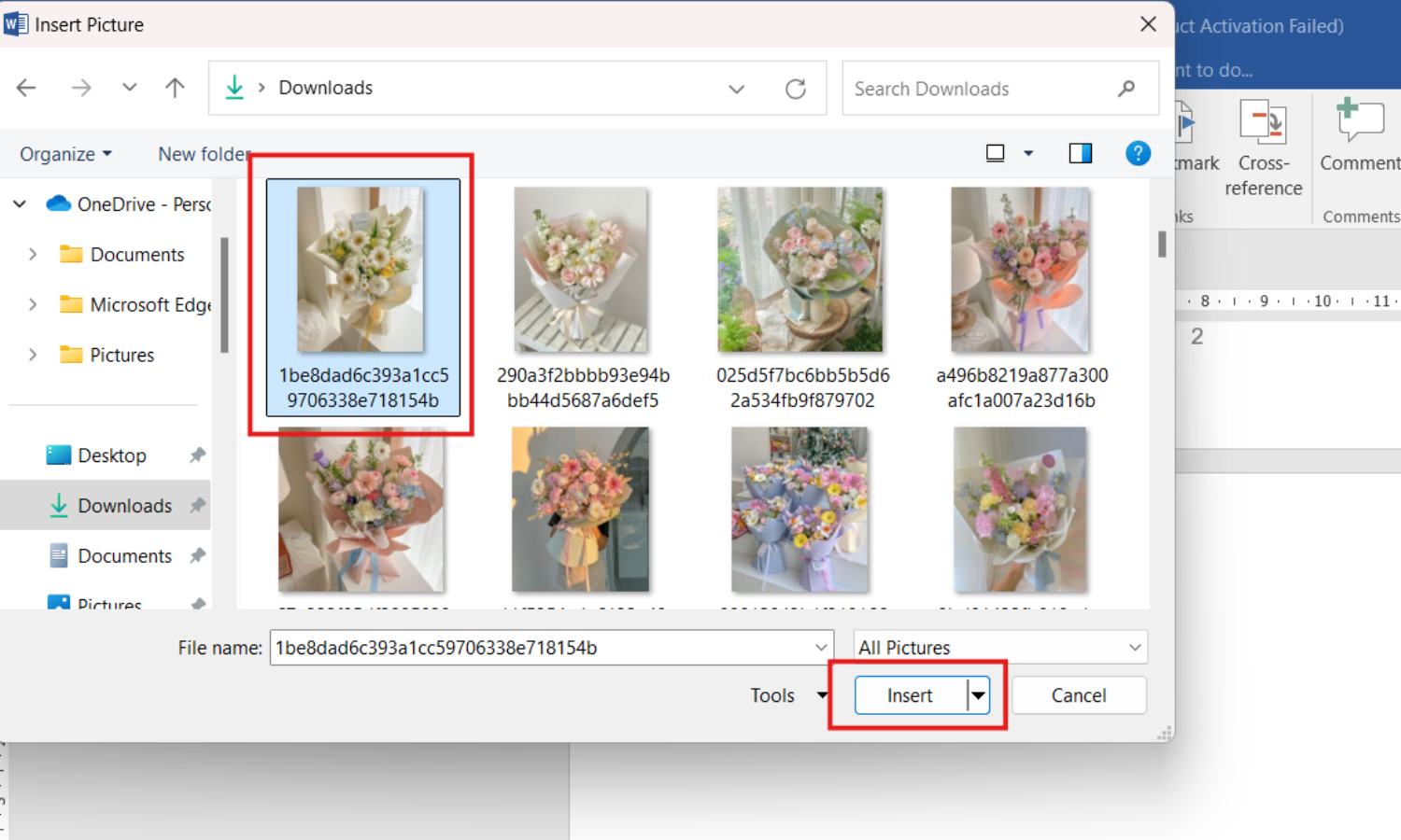 Cách chèn ảnh trong Word từ máy tính - Bước 4