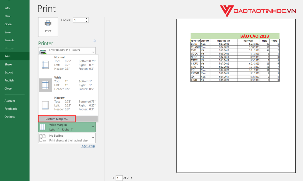 Cách chỉnh trang in trong Excel vừa trang A4 - 2
