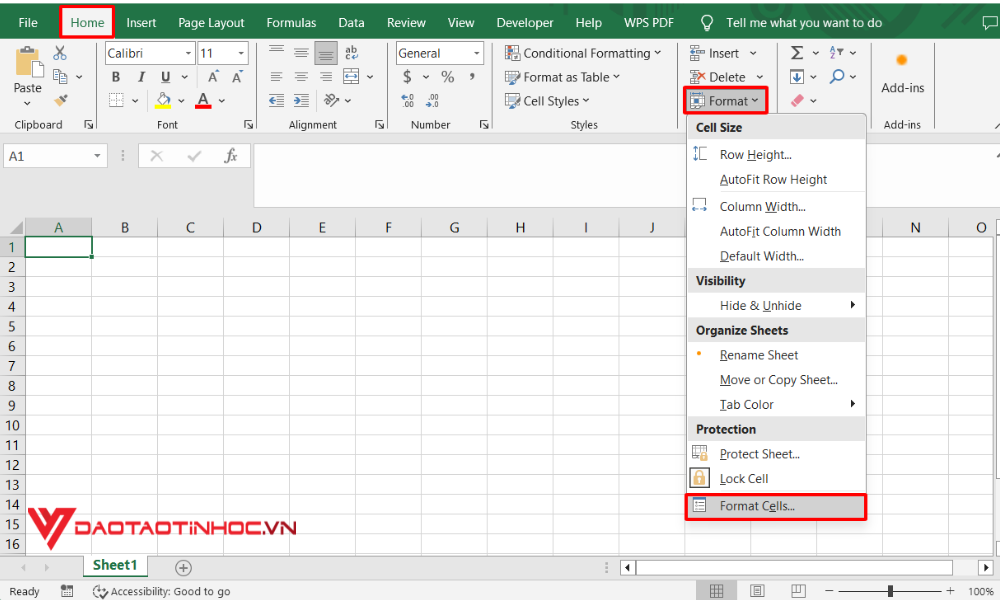Cách điền số 0 vào số điện thoại trong Excel bước 1