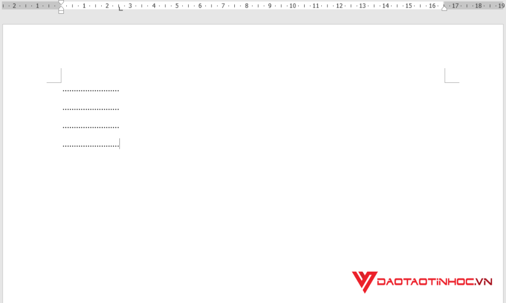 Cách dùng tab trong Word bước 3
