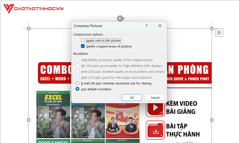 Cách giảm dung lượng file Word nhanh chóng bằng nén ảnh 2