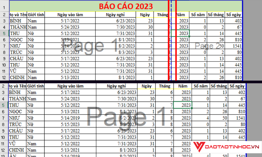 Cách in Excel vừa trang giấy A4 - 2