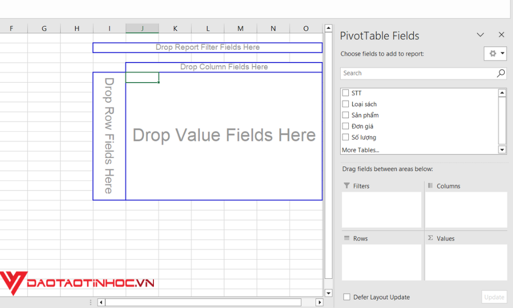 Cách sử dụng Pivot Table Excel bước 5