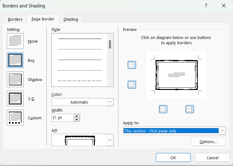 Cách tạo trang bìa trong Word bước 2.1