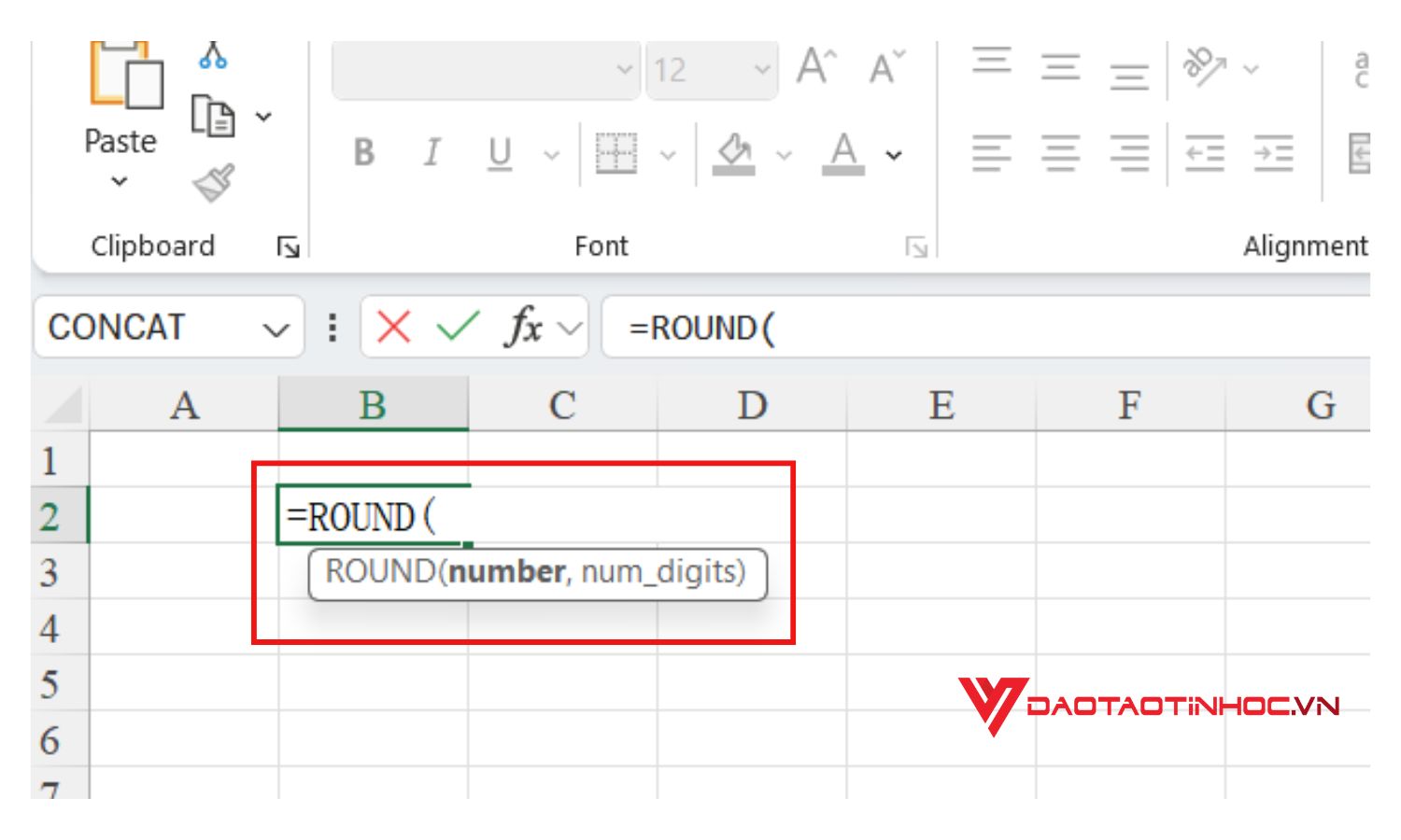 Hàm Round trong Excel