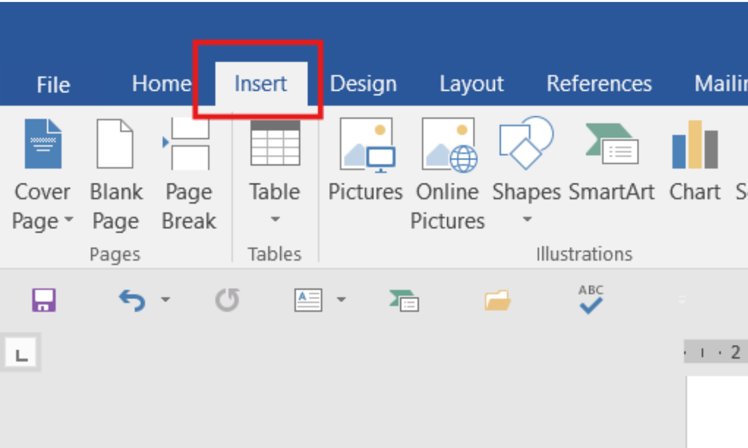 Chèn hình ảnh trong Word từ trực tuyến - Bước 1