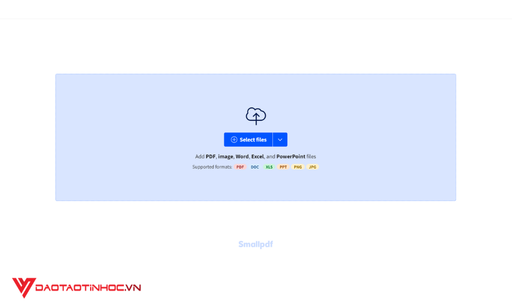 Chuyển file PDF sang Excel bằng Small PDF 2