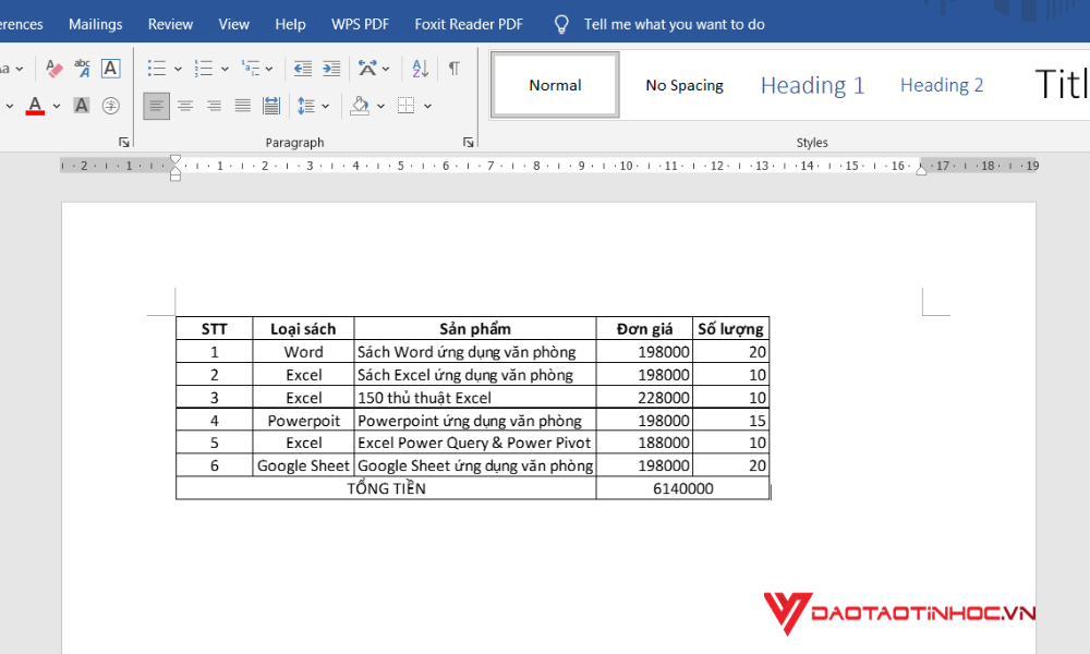 Copy từ Excel sang Word bằng Copy as Picture bước 3