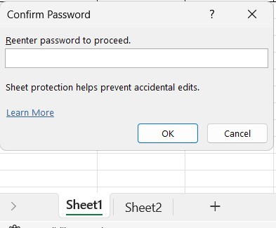 Đặt mật khẩu để khóa ô trong Excel