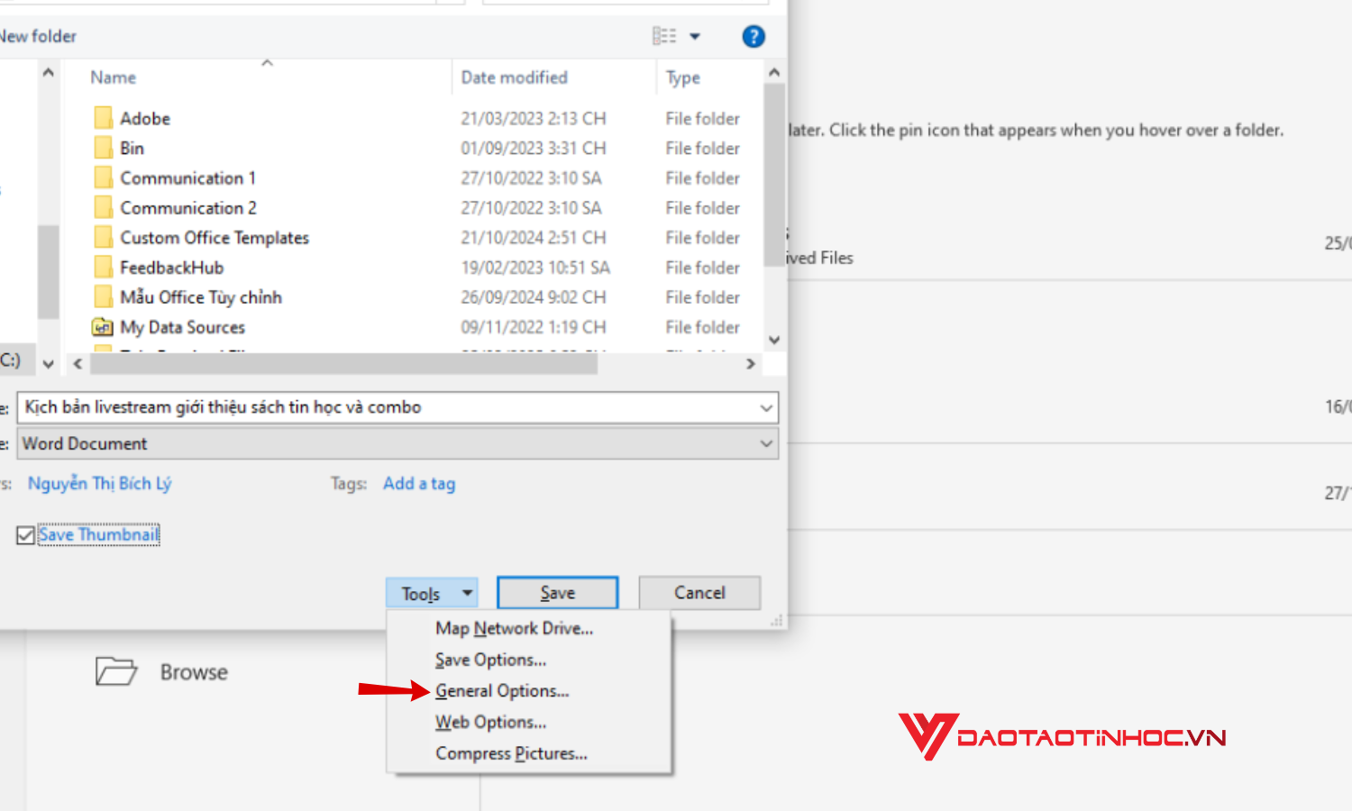 Khóa file Word không cho chỉnh sửa