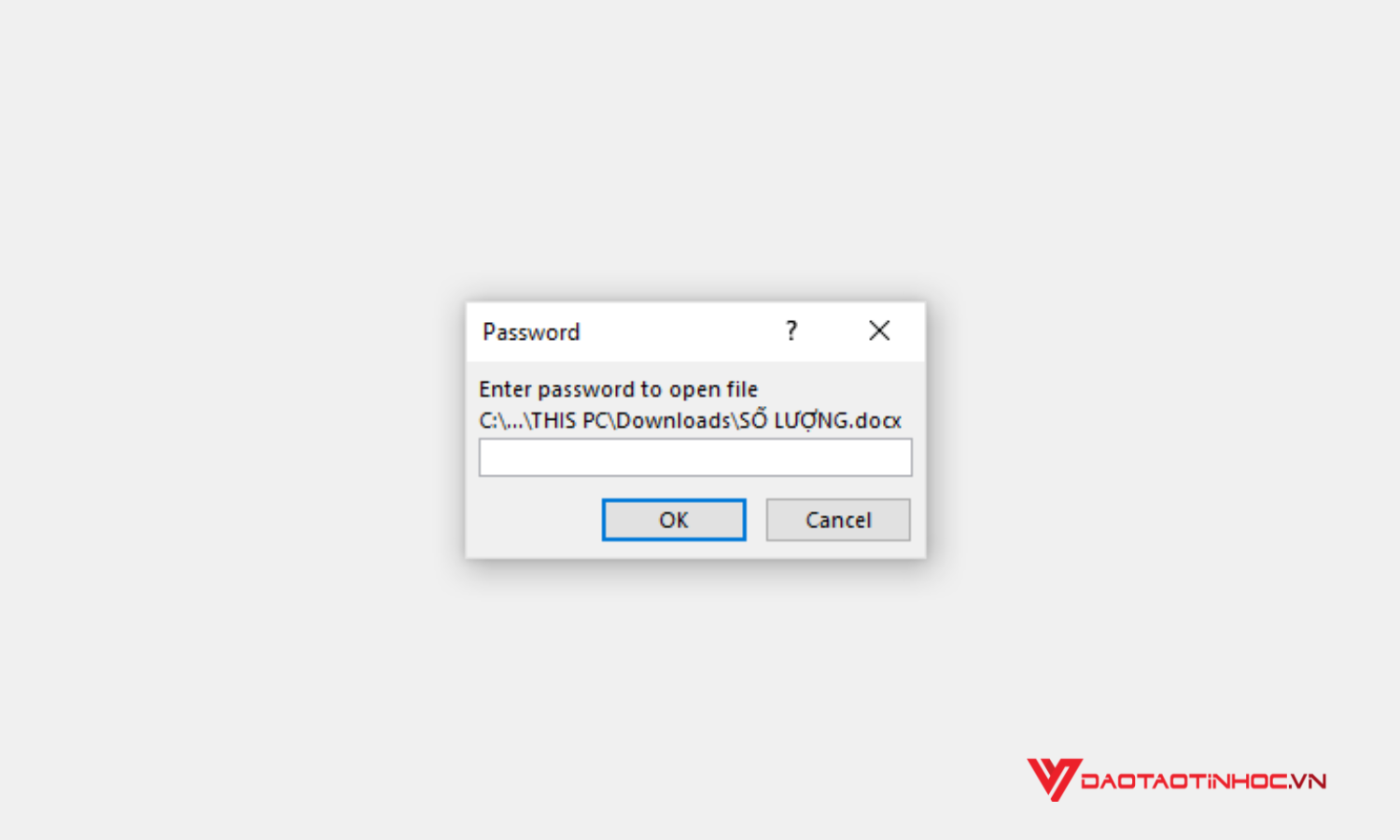 Khóa file Word không cho chỉnh sửa