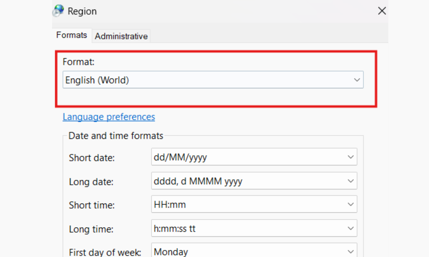 Lỗi font chữ trong Excel - lỗi cài đặt hệ thống