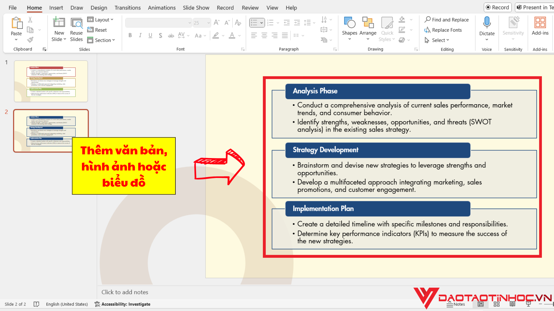 Tạo SmartArt trong PowerPoint bước 3