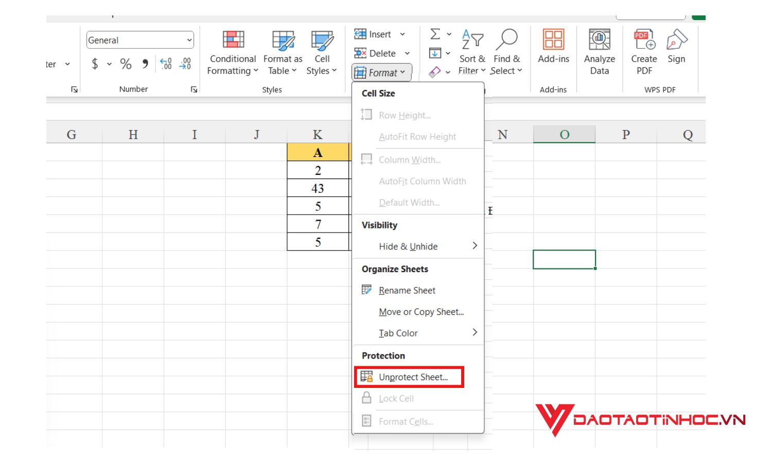 Tắt ẩn công thức trong Excel