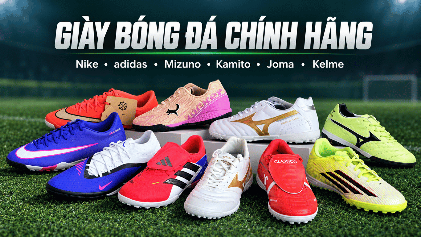 Các mẫu giày bóng đá chính hãng tại Unifootball