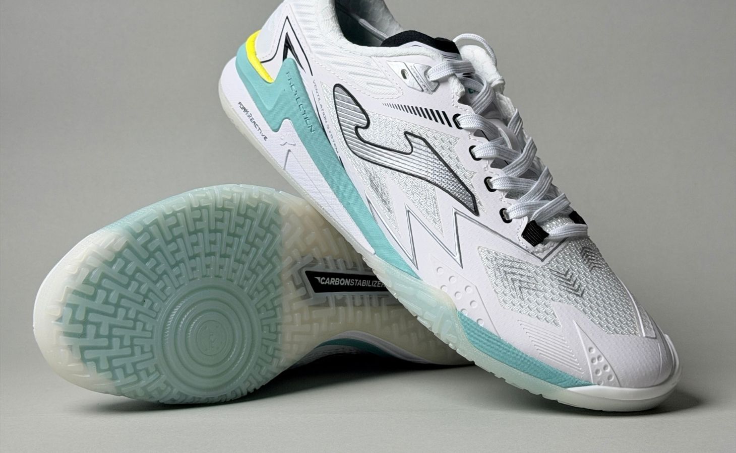 Giày Bóng Đá Fustal Joma Regate Carbon RECW2602IN White