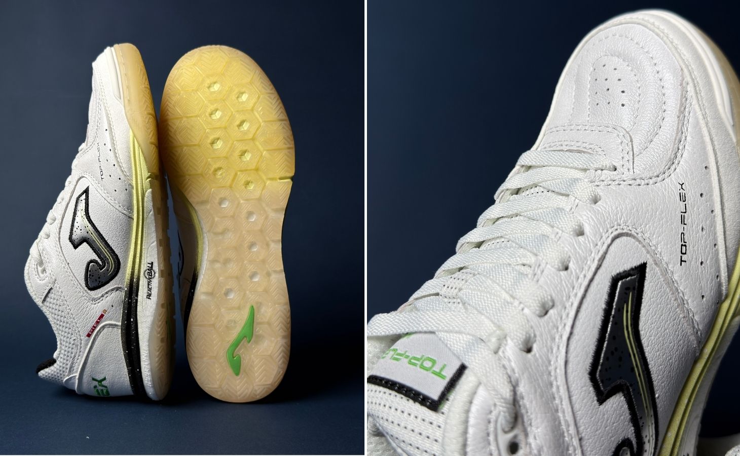 Giày Bóng Đá Fustal Joma TopFlex Reboun IN TORW2502IN White