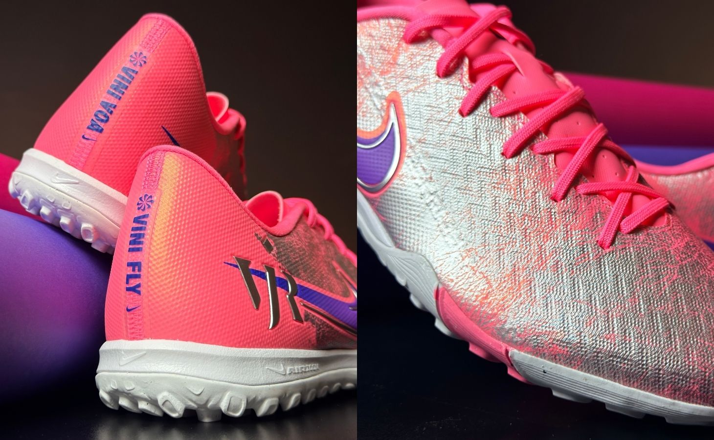 nike vapor 16 Vini TF hồng academy