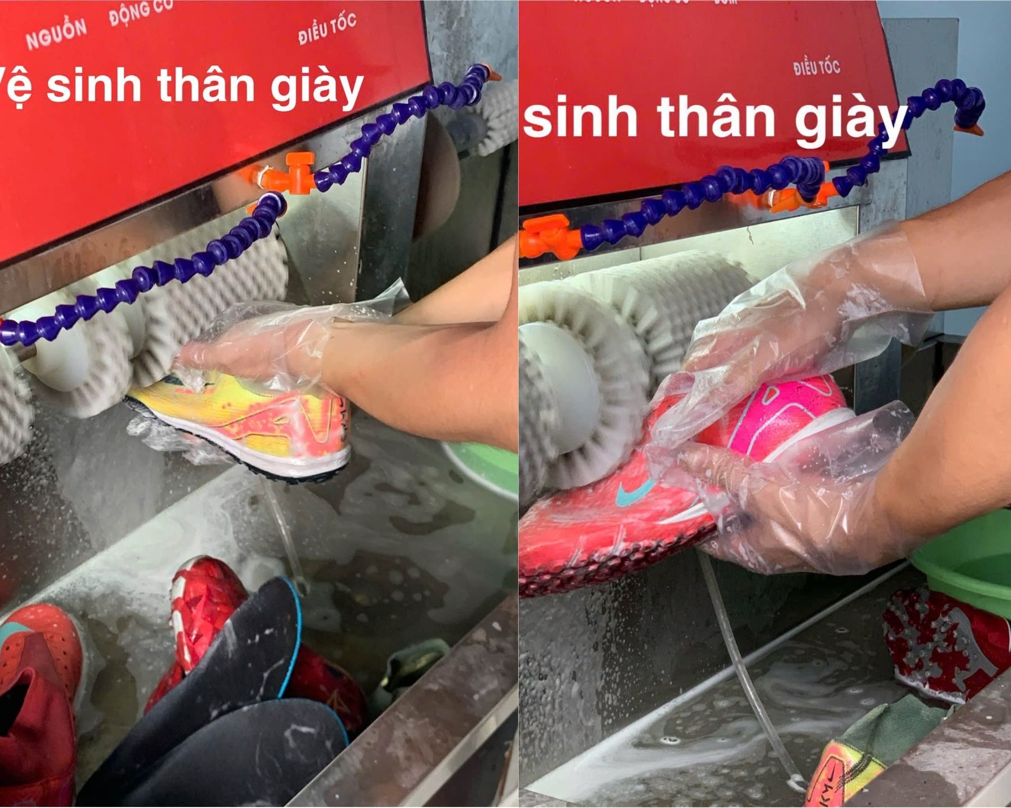 vệ sinh giày unifootball