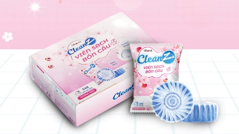 Viên sạch bồn cầu CleanZ giúp làm sạch, khử mùi và giữ bồn cầu sạch