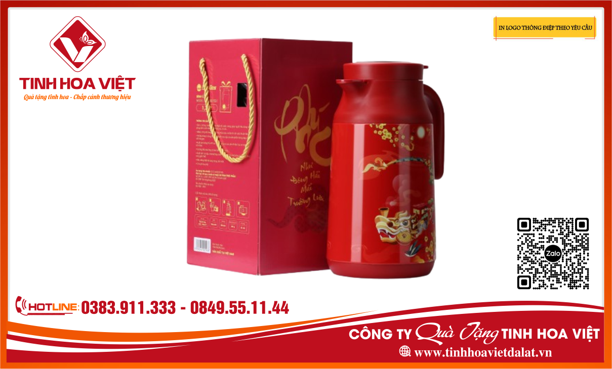 phích giữ nhiệt đỏ