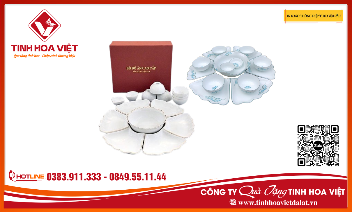 bộ bát ăn hoa mặt trời quà tặng đại hội đảng bộ tại phía nam