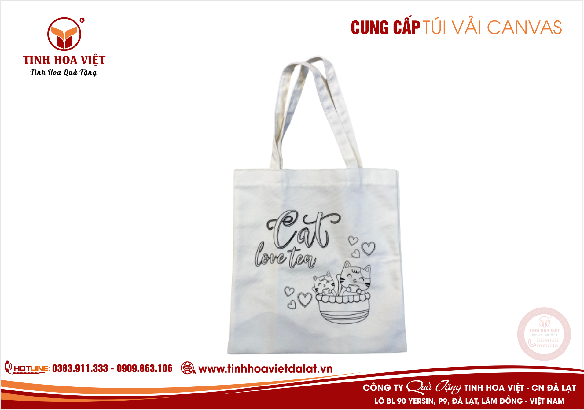 cung cấp túi vải canvas tại đà lạt