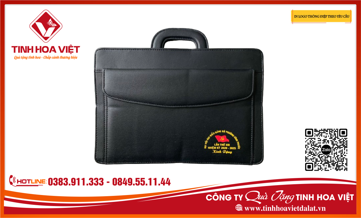 in nội dung sự kiện lên cặp da