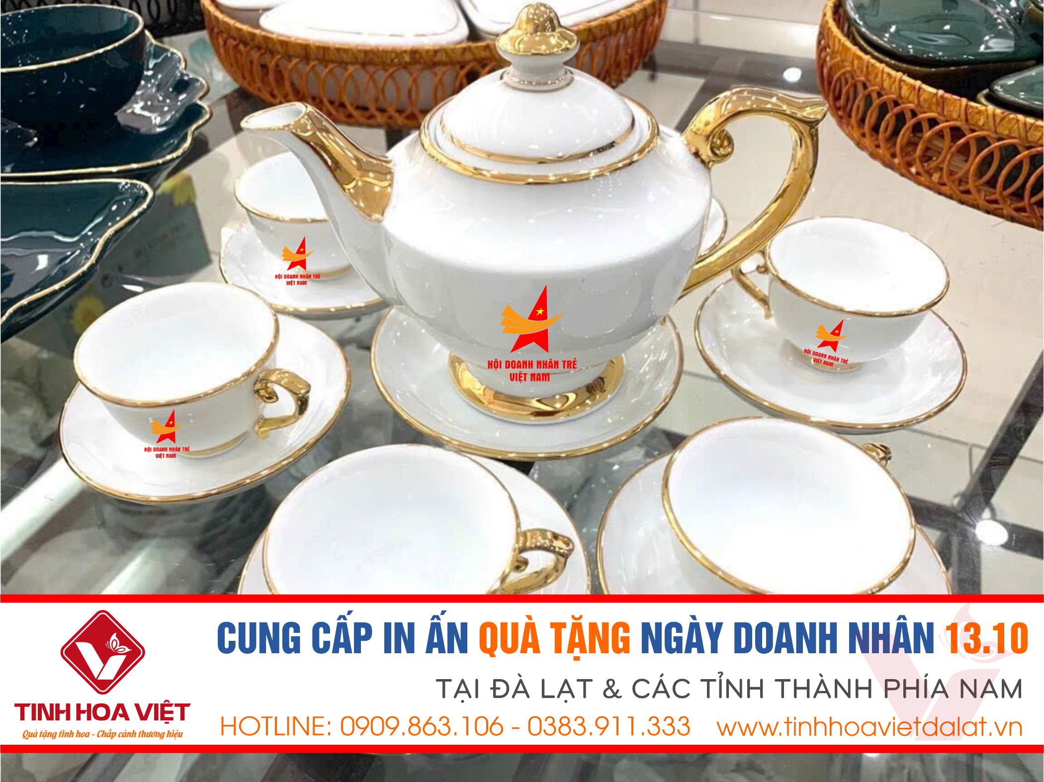 In Ấm Chén Quà Tặng Ngày Doanh Nhân – Ý Nghĩa và Sang Trọng