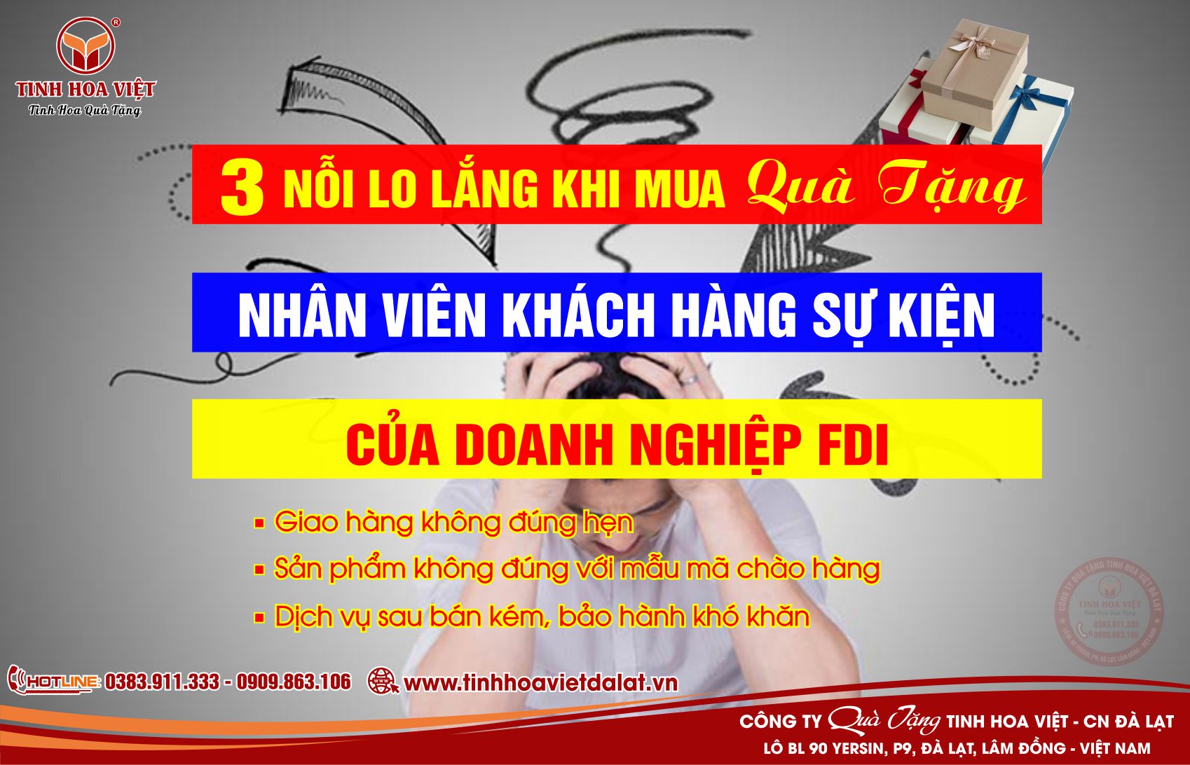 3 nỗi lo lắng của khách hàng FDI khi Làm Quà Tặng CBCNV Khách Hàng