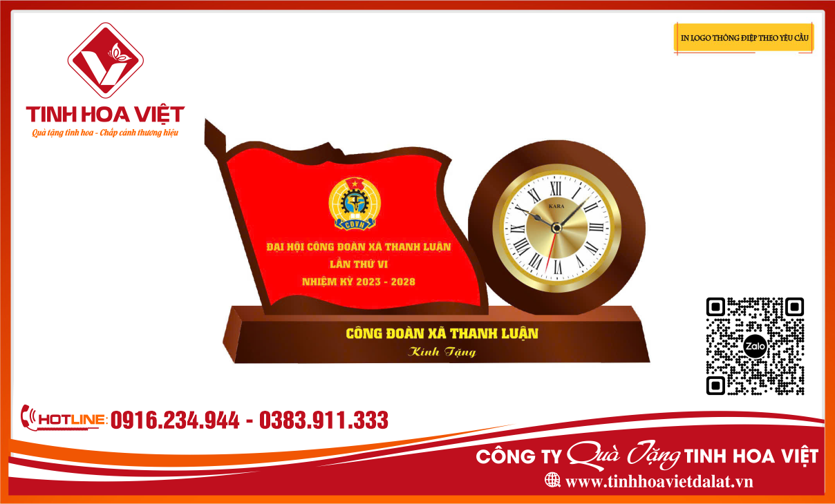 Nhà Cung Cấp Đồng Hồ Để Bàn In Logo Quà Tặng Tại Lâm Đồng