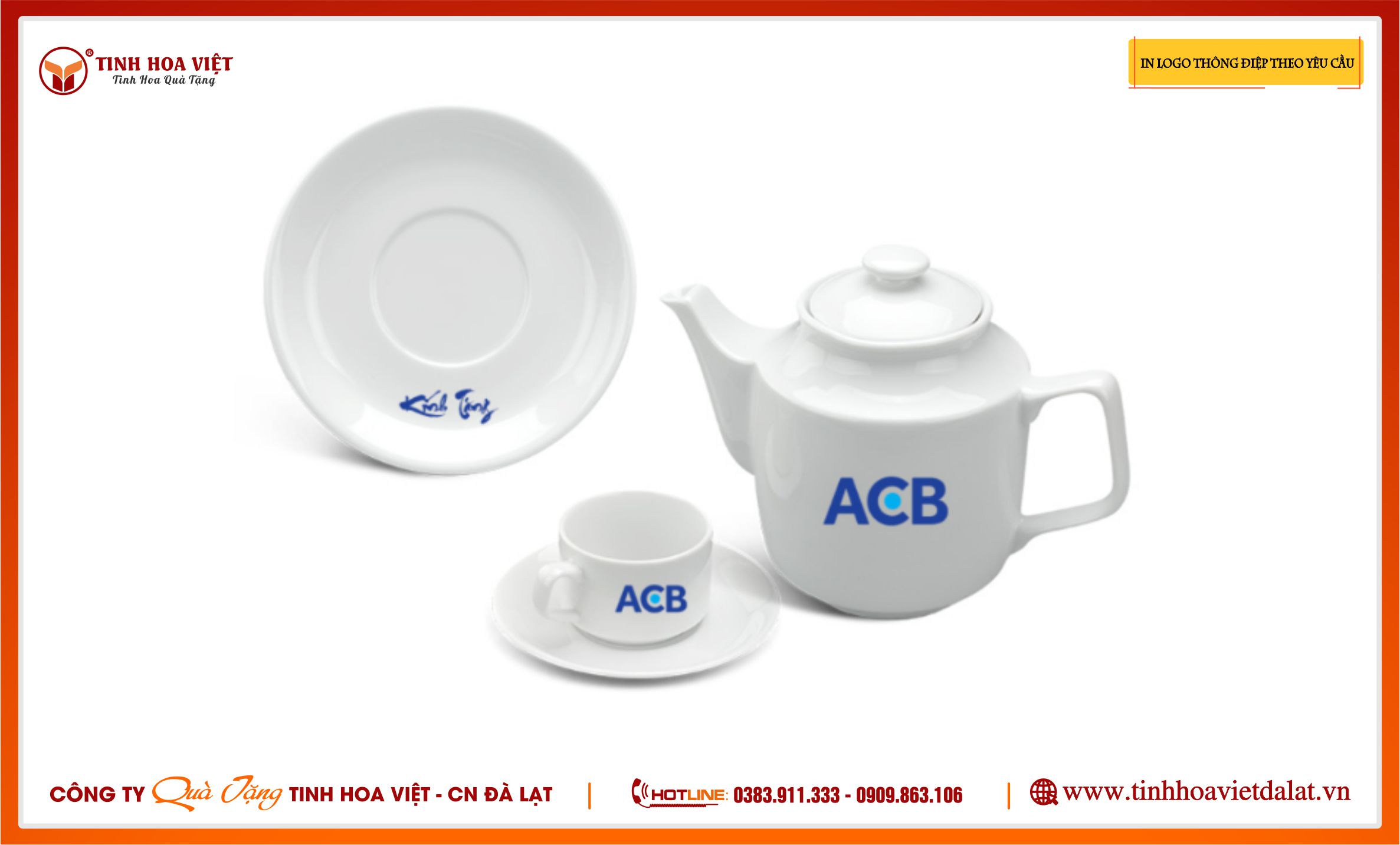 Bộ Ấm Chén Dáng Vuông Hồng Kong