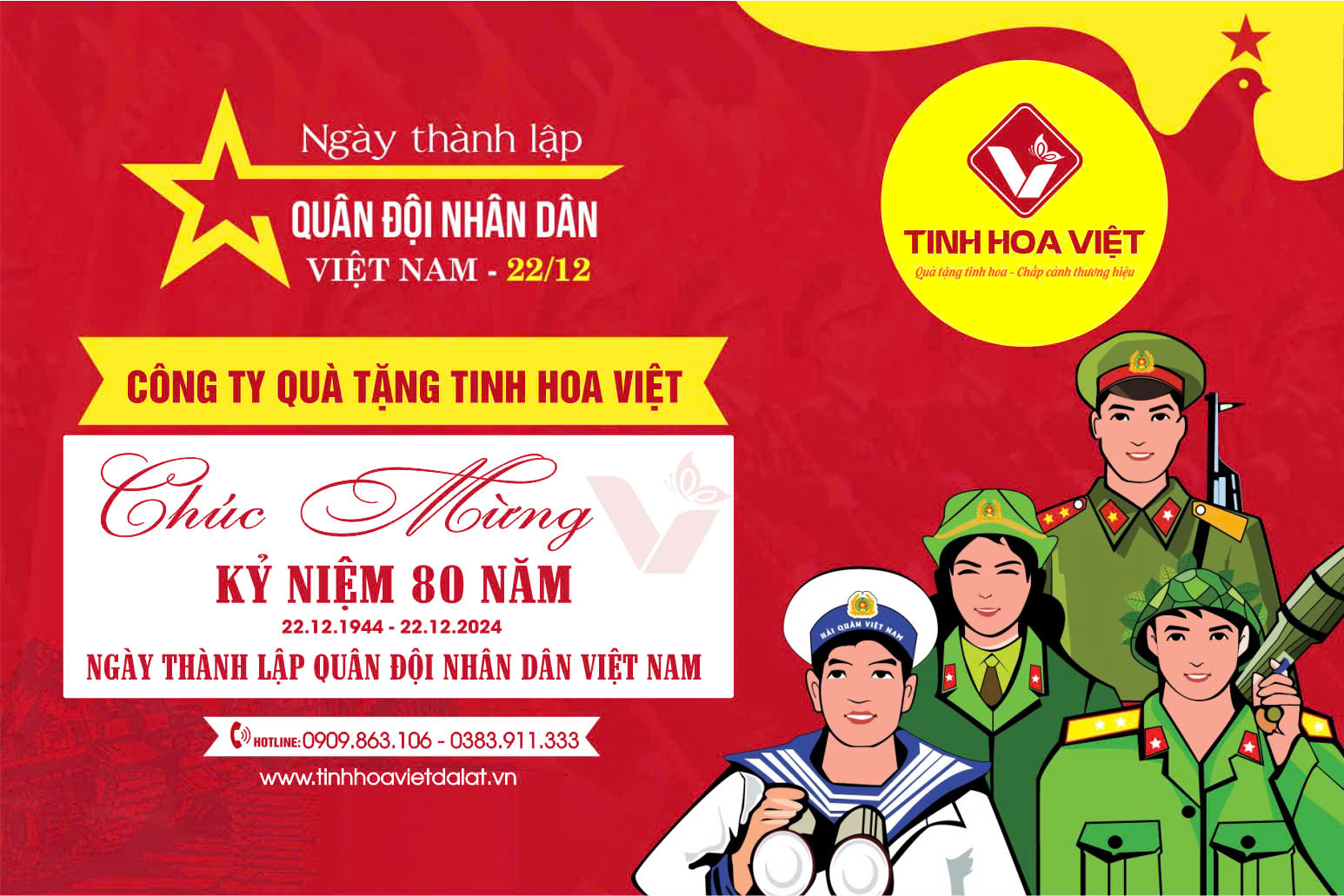 Chúc Mừng 80 Năm Ngày Thành Lập Quân Đội Nhân Dân Việt Nam