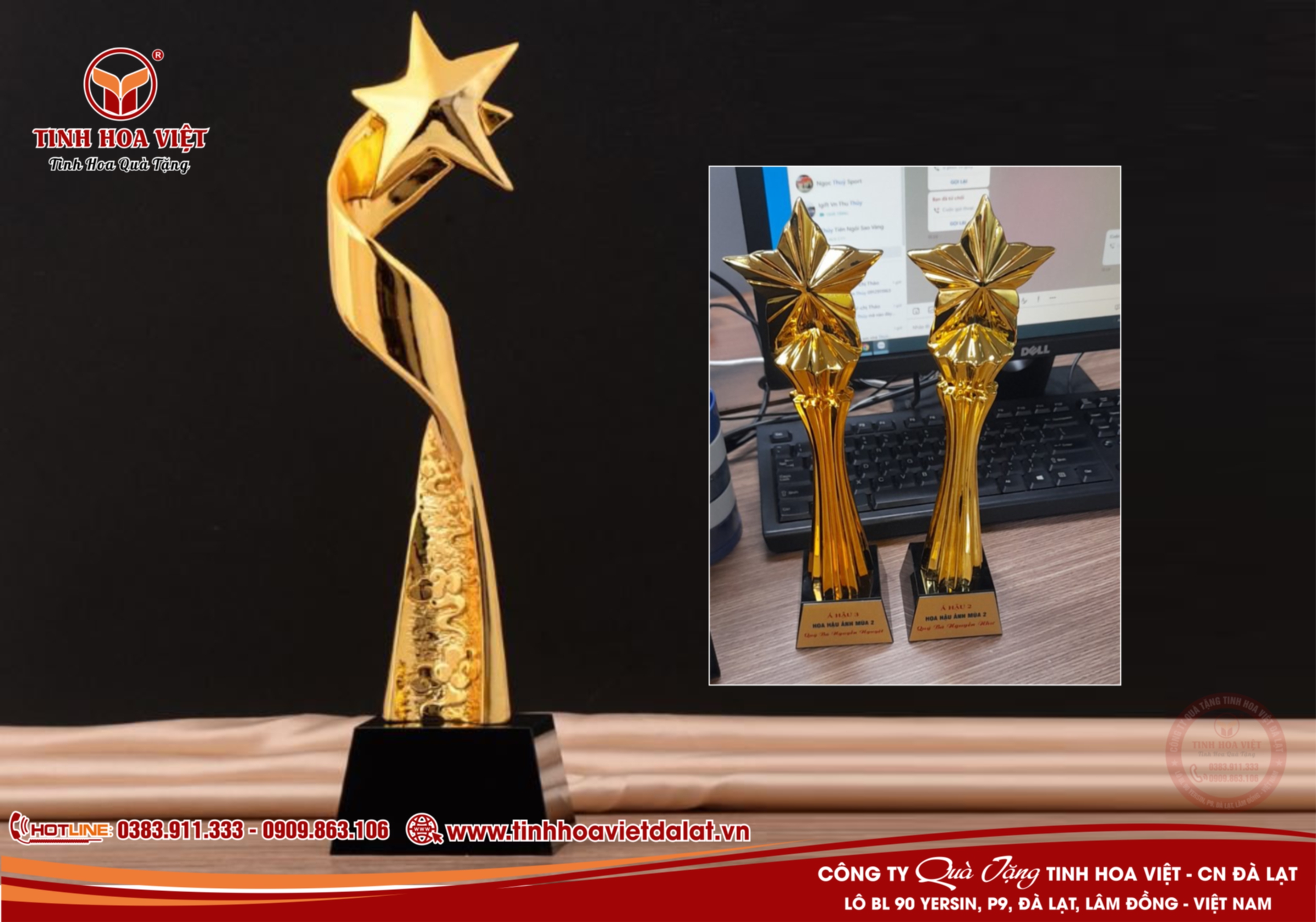 cung cấp In ấn biểu trưng vinh danh tại Đà Lạt