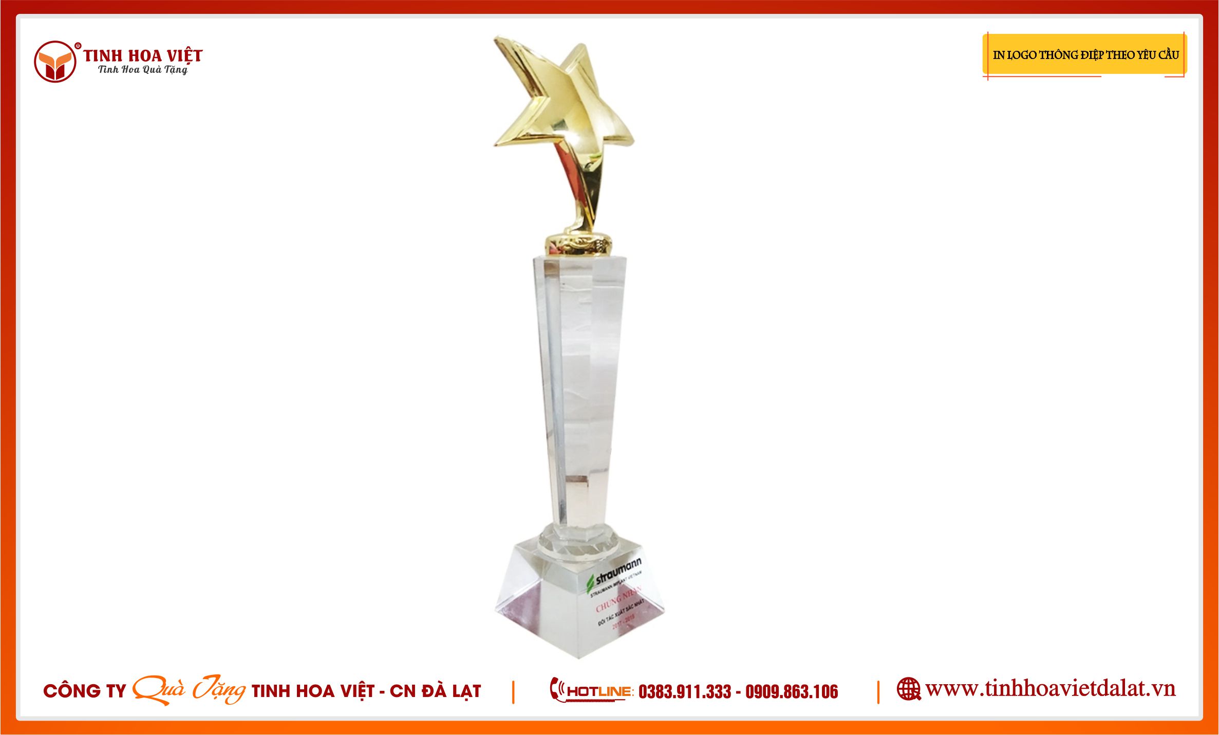 Cúp Vinh Danh Pha Lê