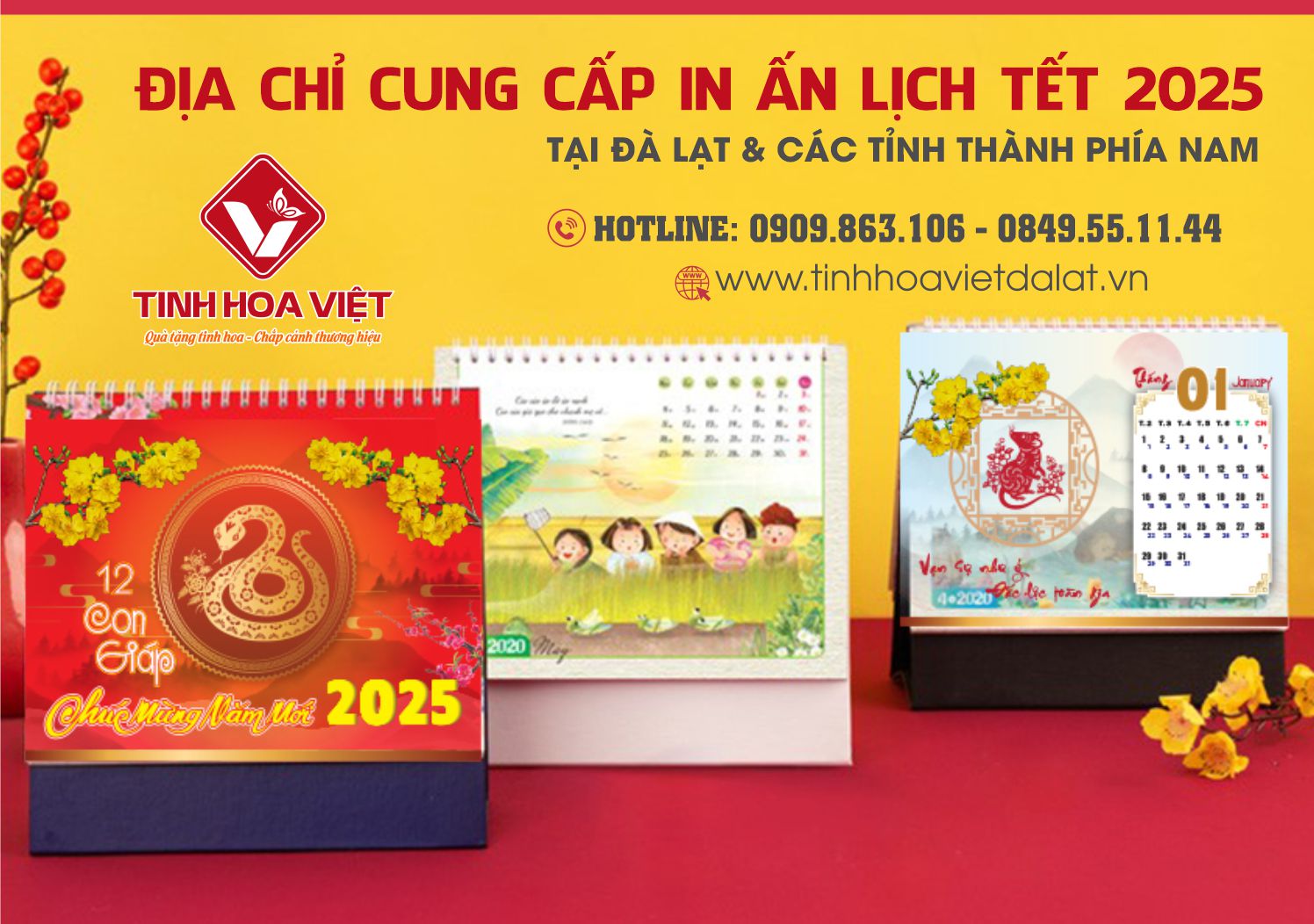 Địa Chỉ Cung Cấp In Ấn Lịch Tết 2025 Giá Rẻ Khu Vực Đà Lạt Và Phía Nam