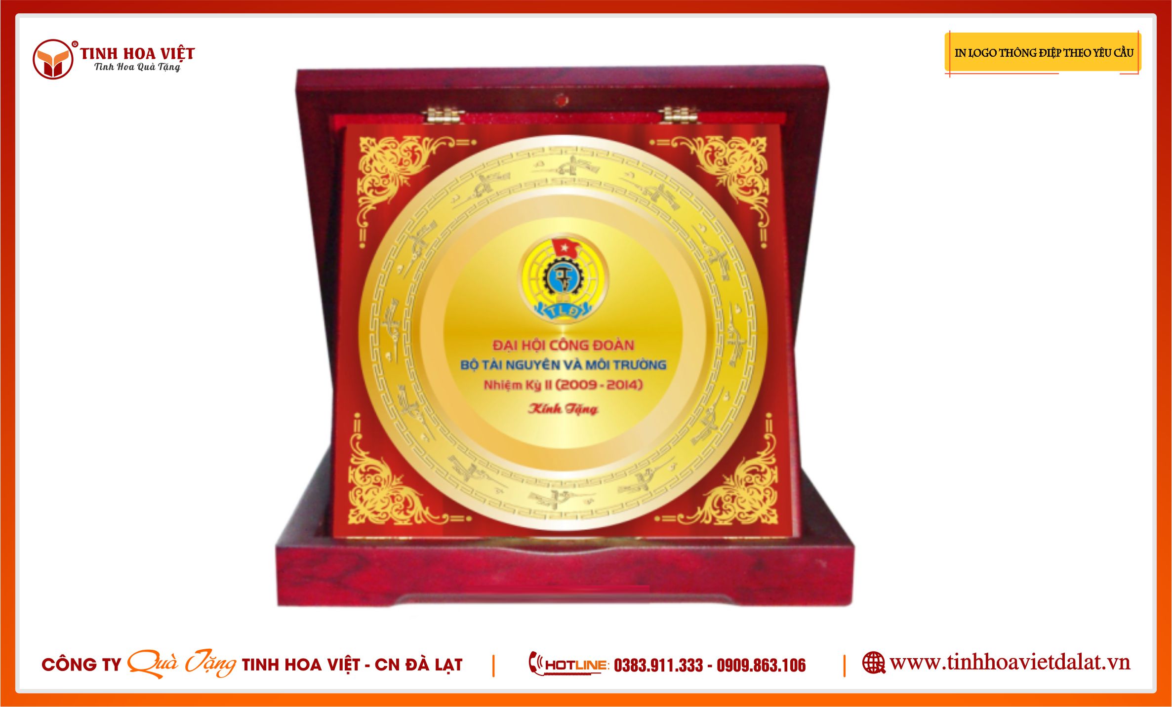 Đĩa Đồng Hộp Biểu Trưng