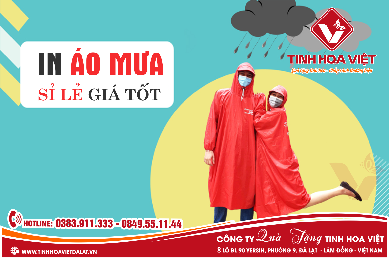 In Ấn Sỉ Lẻ Áo Mưa Quà Tặng Doanh Nghiệp Giá Tốt