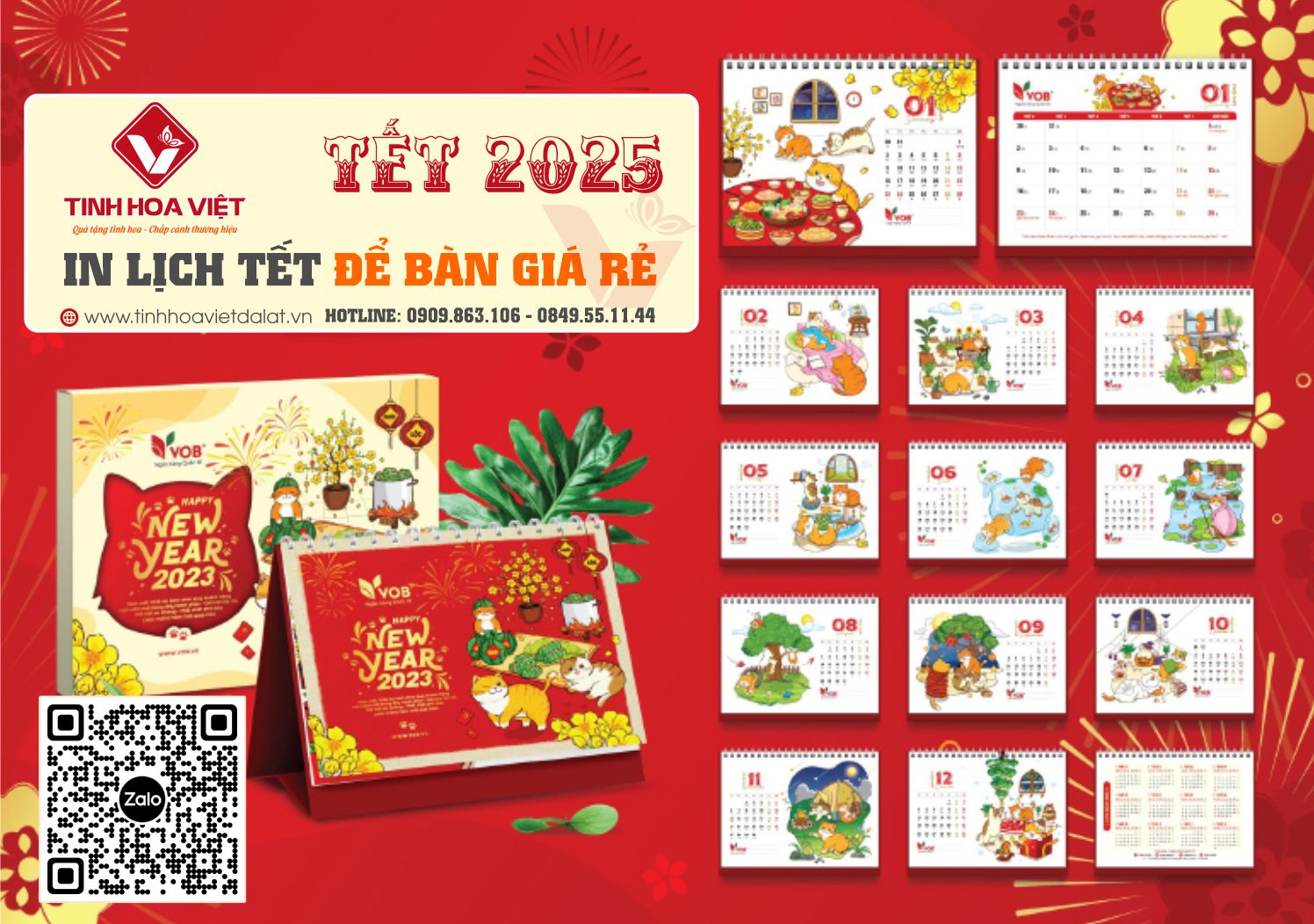 Địa Chỉ In Logo Doanh Nghiệp Lên Lịch Tết 2025 Tại Đà Lạt