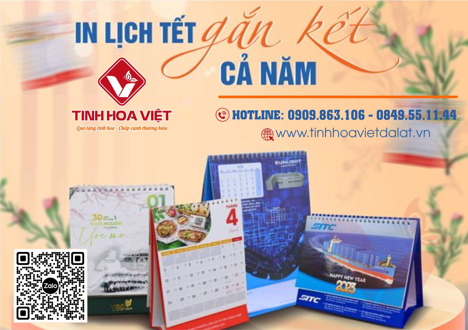 Địa Chỉ In Logo Doanh Nghiệp Lên Lịch Tết 2025 Tại Đà Lạt