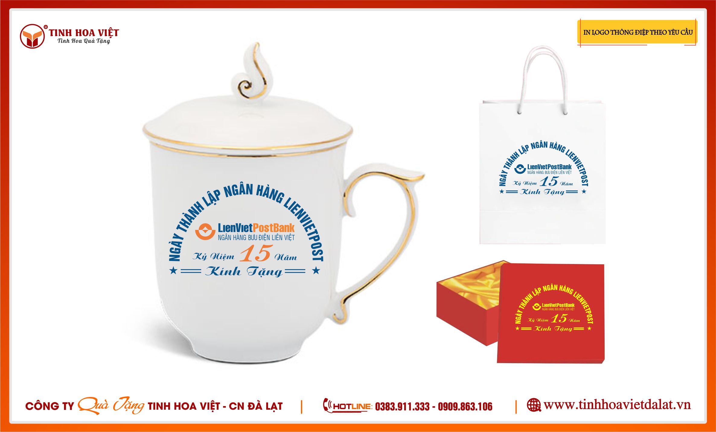 ly sứ chóp lửa viền kim