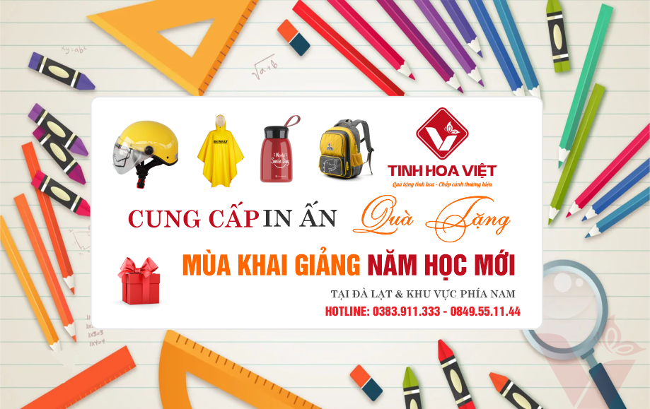 Cung cấp in ấn Quà Tặng Mùa Khai Giảng Năm Học Mới